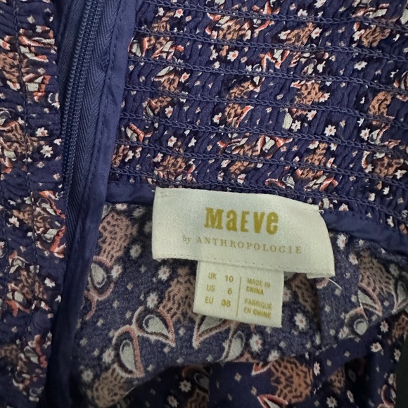 Anthropologie Maeve Navy and Beige Pallazzo Pants - Picture 6 of 8